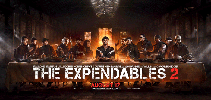 Djokovic Expendables 2 poster