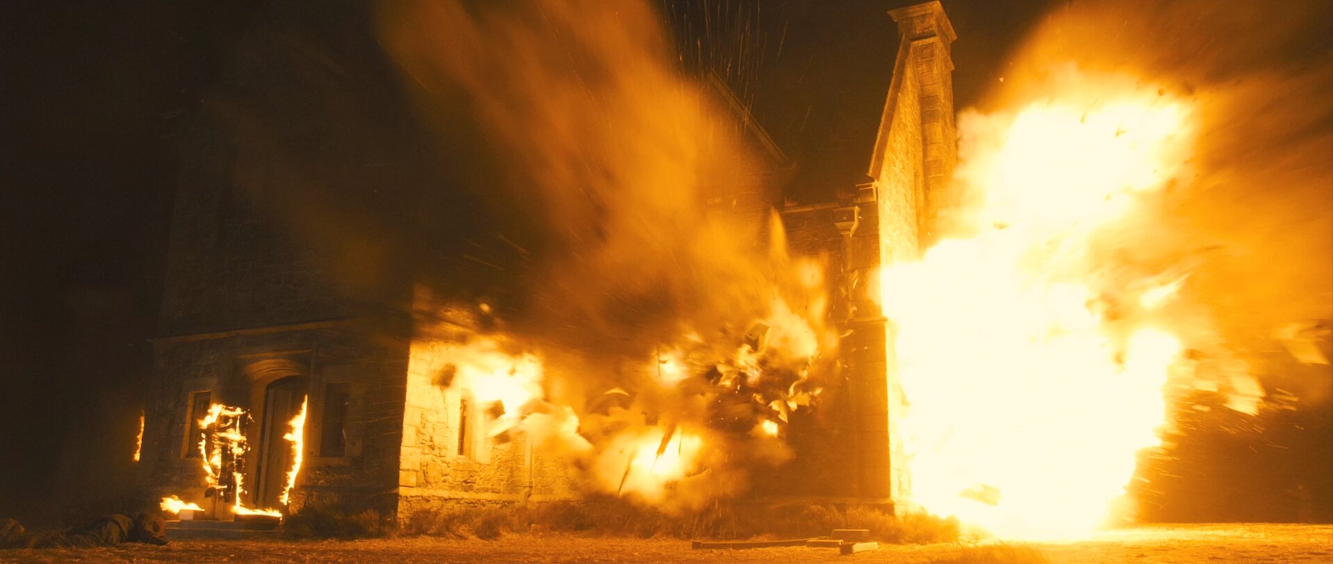 Skyfall exploding house Skyfall exploding house