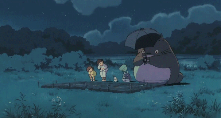 Totoro umbrella GIF Totoro umbrella GIF