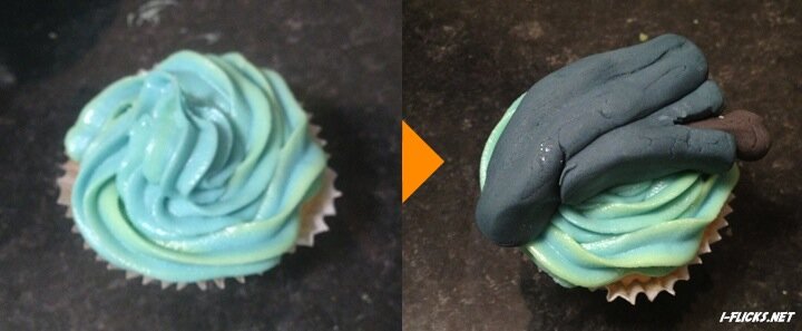 Alien cupcake Alien cupcake