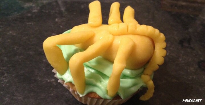 Alien Facehugger cupcake Alien Facehugger cupcake