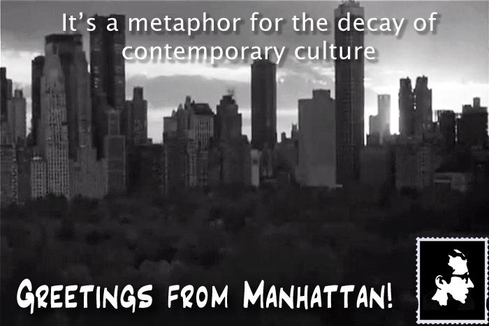 Woody Allen postcard - Manhattan Woody Allen postcard - Manhattan