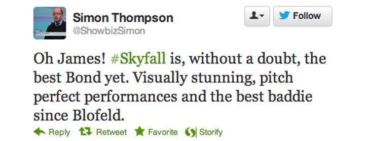 Skyfall tweet review