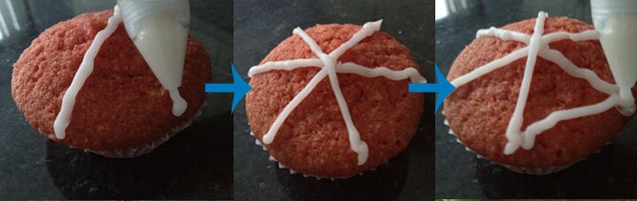 Spider-Man web cupcake Spider-Man web cupcake