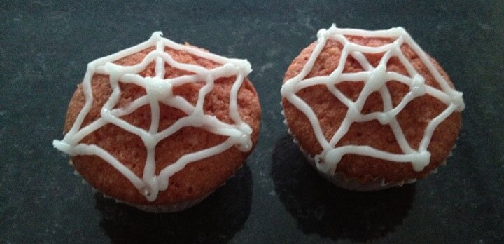 Spider-Man web cupcakes Spider-Man web cupcakes